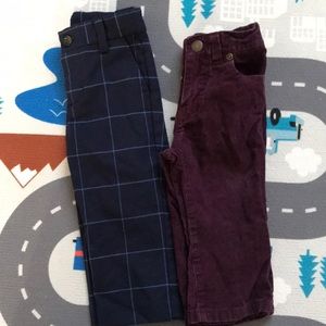 2 pair of  boy Janie and Jack Pants